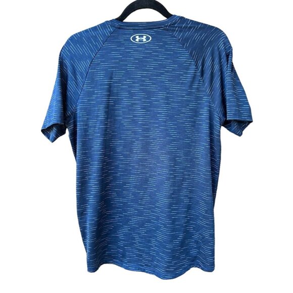 Under Armour Mens The Tech Tee Shirt Blue Loose‎ Fit S - Picture 3 of 3